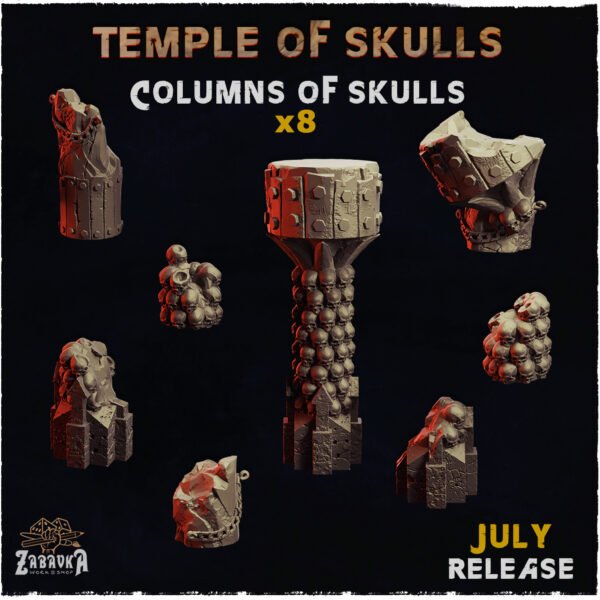 Temple of Skulls - Columns of Skulls