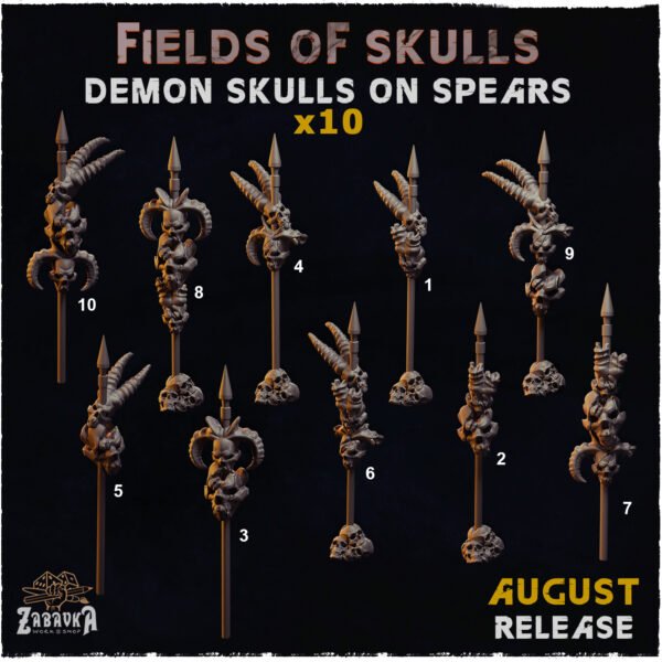 Kit de Champs de cranes – Deamon Skulls on spears