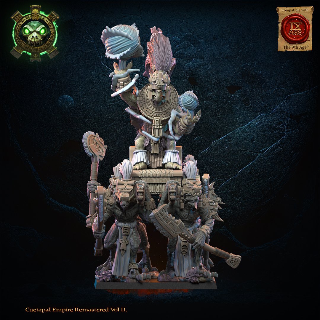 Tezcatlipoca, the Living God on Palanquin - Image 3