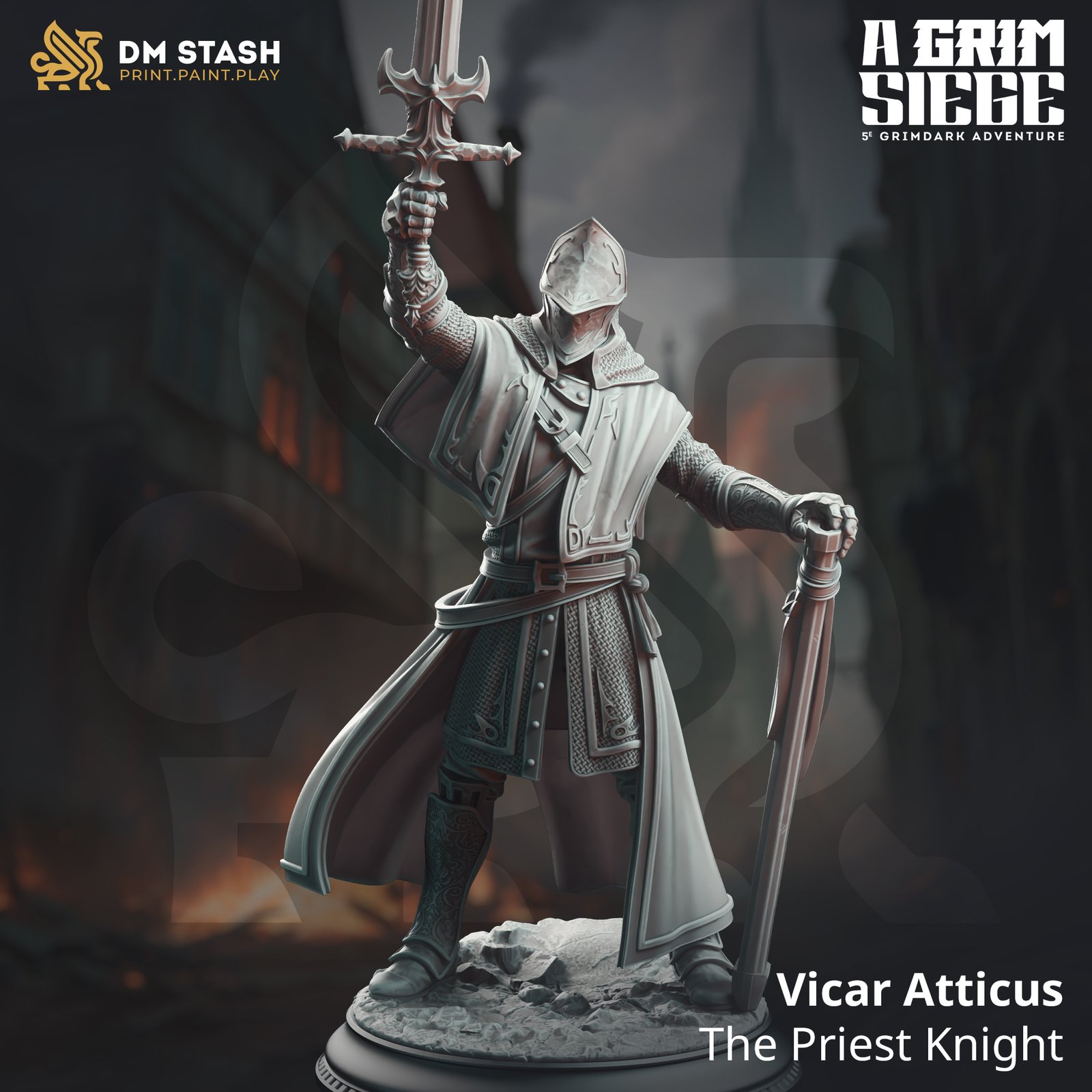 Vicar Atticus - The Priest Knight