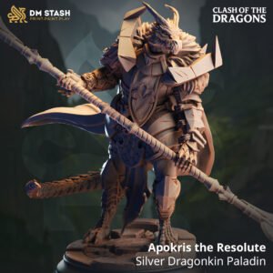 Apokris the Resolute - Silver Dragonkin Paladin