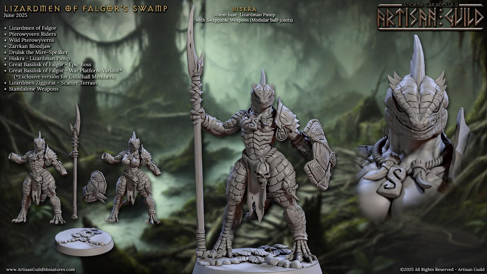 Hiskra - Lizardman Pinup