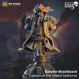 Baradin Blackbeard - Captain of the Gilded Seahorse – BUST