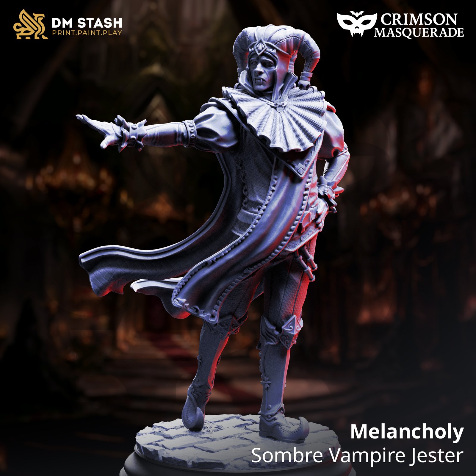 Melancholy – Sombre Vampire Jester - Image 2