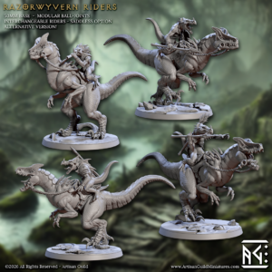 Razorwyvern Riders en armure